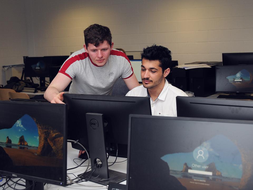 Computing lab at GMIT School of Science and Computing