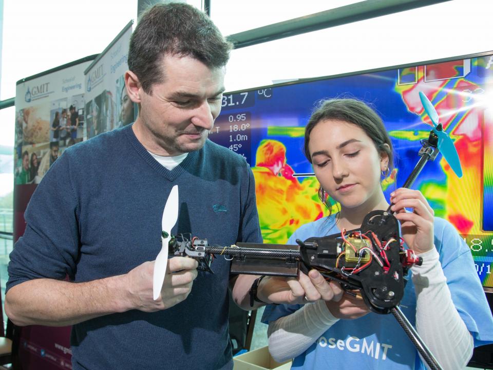 Engineering drone at Open Day