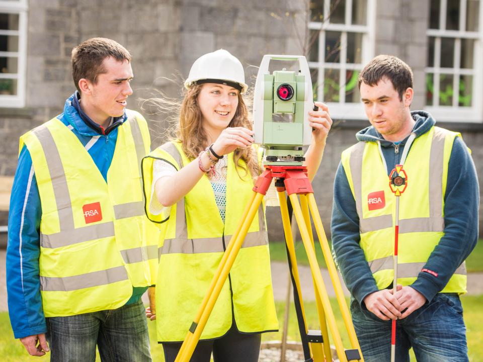 GMIT Mayo students surveying