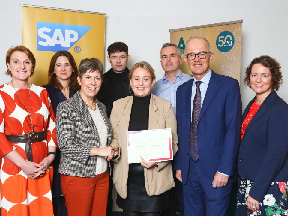  ATU Grainne Harte from Mayo winner of SAP poster competition