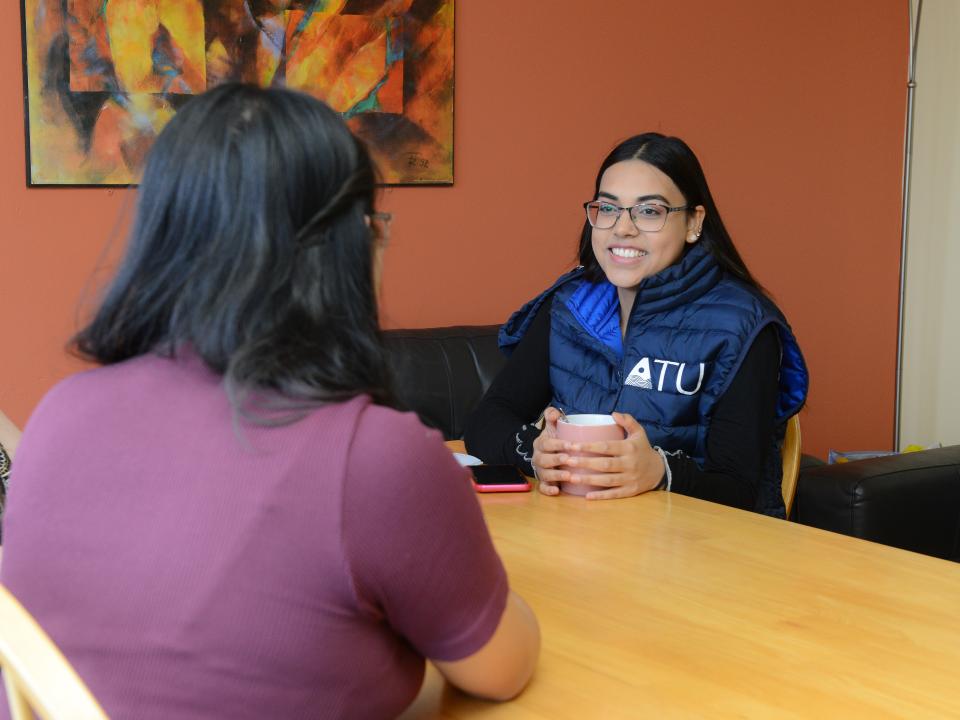 ATU student in student accommodation