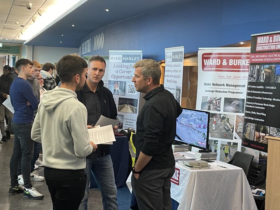 <p>Students and employers attending the recent ATU Careers Fair (Built Environment focus) at the ATU Galway city campus</p>
