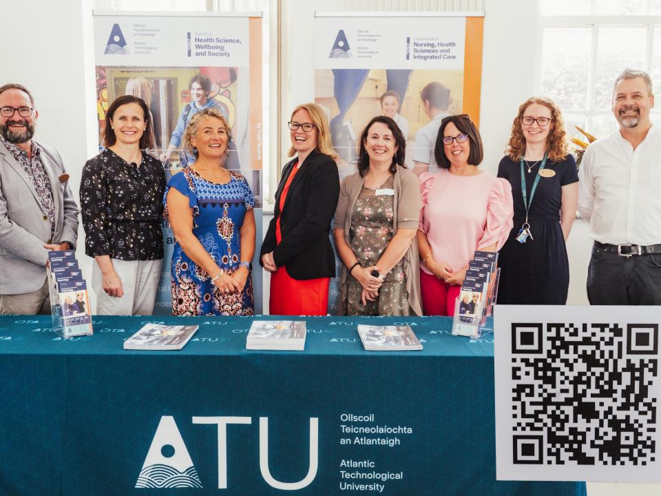 <p>Picture captions [Photos by Ugnius Brazdziunas Amayo.</p>

<p>L to R:  Dr Justin Kerr, ATU Mayo, Ruth Carney, Davitt College, Barbara Ronayne, Mayo, Sligo and Leitrim ETB, Claire Brennan, Brainwave psychology, Kathleen Browne, Conach Educational Psychology, Dr Caitríona Martyn National Educational Psychological Service, Dr Elaine Mc Hugh, ATU Mayo, Dr Sean Foy, ATU Mayo.</p>
