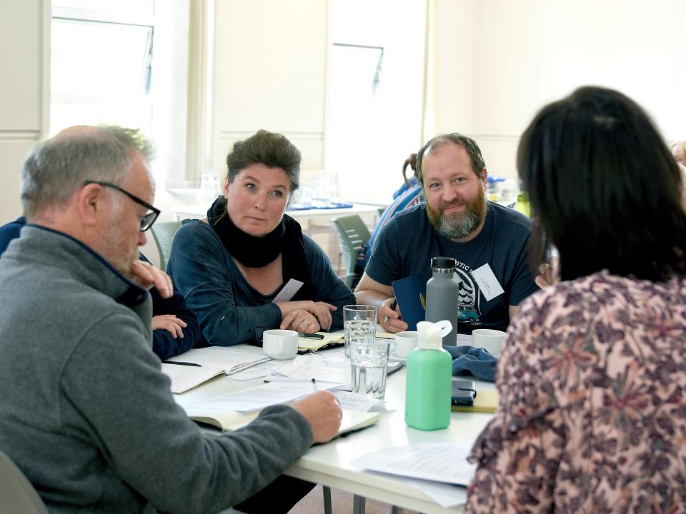 <p>Photos by Jessica Priddy</p>

<p>L to R: Stephen Hannon, Outdoor Education lecturer, Beth Sunshine, BA Applied Social Care student, Rob Nielson, An Táisce, Dr Deirdre Garvey, ATU Mayo Head of Department.</p>
