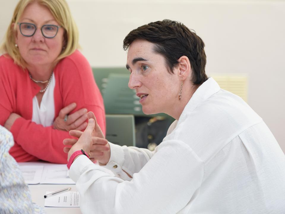 <p>Photos by Jessica Priddy</p>

<p>L to R: Anne Wiseman, ATU Dept of Engineering and ATU Sustainability Champion with Laura Dickson, Climate Change Officer, Mayo County Council at the ATU Mayo workshop.</p>
